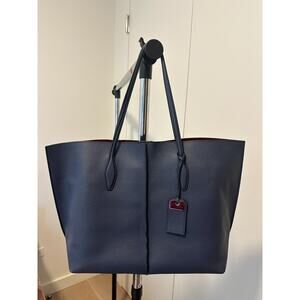 Tod's Tote Bag "Joy" large, soft grained leather blue - perfect for business